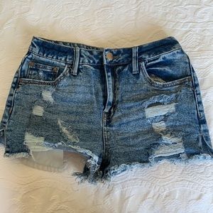 denim shorts